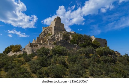 Rocca di San Silvestro, ancient abandoned medieval castle in Campiglia Marittima, Tuscany, Italy - Shutterstock ID 2156120067