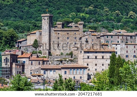 Rocca Monaldeschi della Cervara, ancient castle in the old town of Bolsena in Lazio, Italy