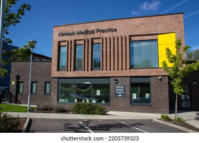 Rochdale, United Kingdom - 17th Sept 2022: Kirkholt Medical Practice Building On A Clear Day.