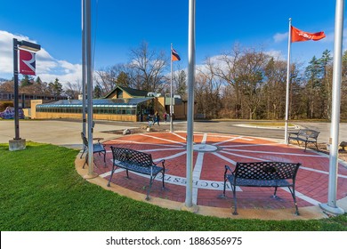 ROCHESTER HILLS, MI, USA - NOVEMBER 11:  Westside Central Building On November 11, 2020 At Rochester University In Rochester Hills, Michigan.