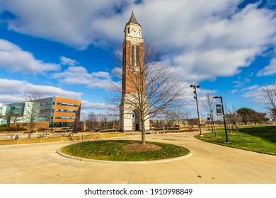 ROCHESTER, MI, USA - NOVEMBER 11: Elliott Tower On November 11, 2020 At Oakland University In Rochester, Michigan.