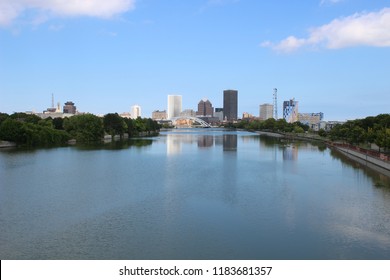 Rochester NY, Skyline On A Summer Day