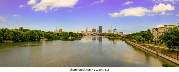 Rochester NY Skyline, Panoramic Format