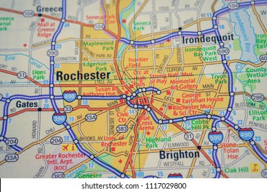 Rochester On Usa Map Stock Photo 1117029800 