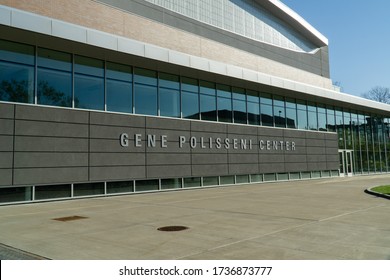 Rochester,New York/United States - May 21, 2020: Rochester Institute Of Technology Gene Polisseni Center Where Hockey Games Are Played.