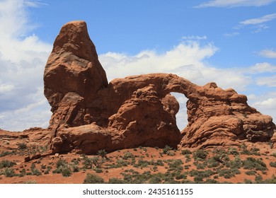 A rock arch in Arches National Park, Utah, USA - Powered by Shutterstock