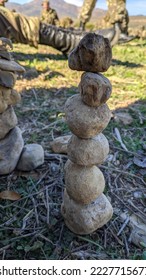 Rock balancing . Stone Stacking