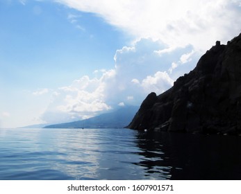 rock the Black Sea peninsula of Crimea, Ukraine                               