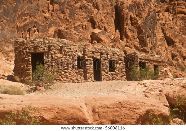 Rock Cabins Valley Fire State Park Stock Photo Edit Now 56006116