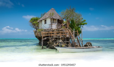 Rock Cafe On The West Coast Of Zanzibar