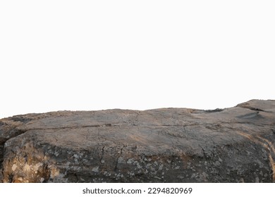 Rock cliff isolated on white background with clipping path. - Powered by Shutterstock