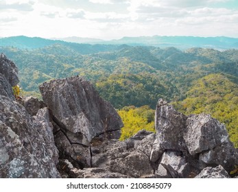 Rock Cliff, Sunset Viewpoint At Nam Nao National Park, Thailand