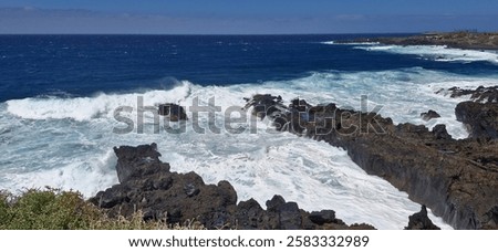 Similar – Image, Stock Photo Las Palmas rock cliffs
