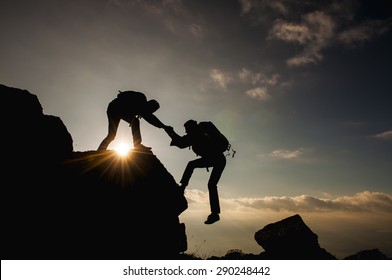 Rock Climbing Helping Hand