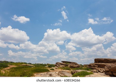 rock cloud and sky background