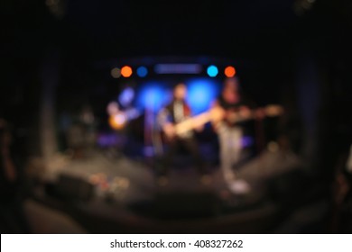 Rock Concert In Small Club. Blur