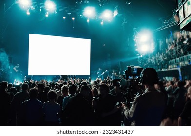 Rock concert, white screen isolated. clipping path - Powered by Shutterstock