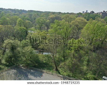 Rock Creek Park in Washington, DC in spring as seen from the William Howard Taft Bridge.