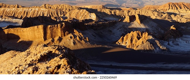 Rock erosion in the Valley of the Moon, Valle de la Luna, Atacama, San Pedro de Atacama, El Loa, Antofagasta, Chile