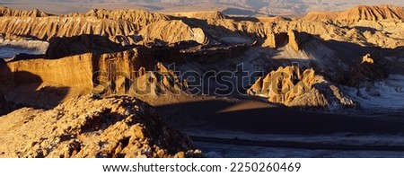 Rock erosion in the Valley of the Moon, Valle de la Luna, Atacama, San Pedro de Atacama, El Loa, Antofagasta, Chile