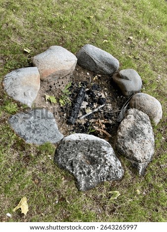 rock fire ring for campfire