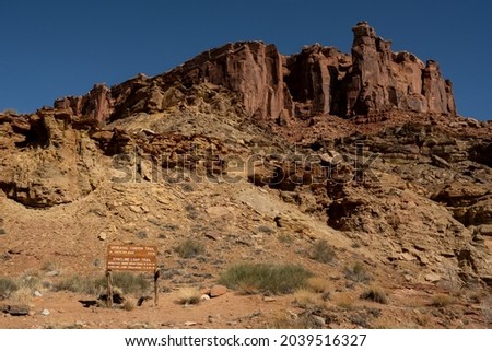 Rock Formation Above The Junction of Upheaval Canyon and Syncline Loop Trails