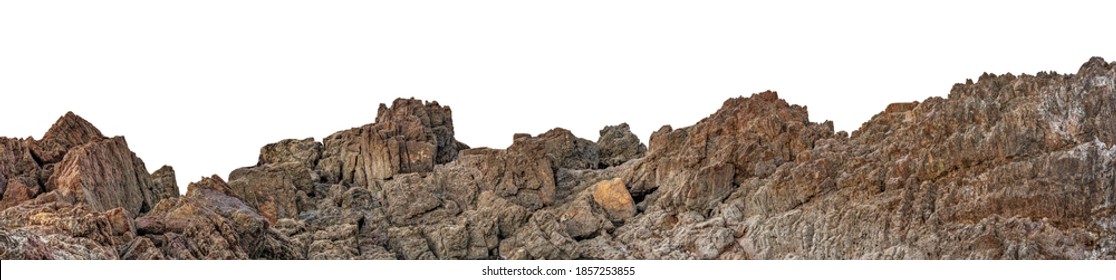 Rock Formation Isolated On White Background