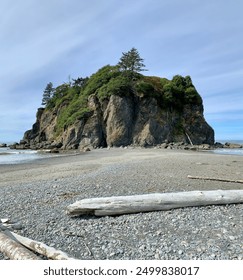 Rock formation on Ruby Beach on Washington Coast