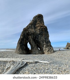 Rock formation on Ruby Beach in Washington