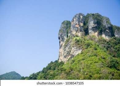 Rock formation in one of the island in Krabi, Thailand - Shutterstock ID 1038547105
