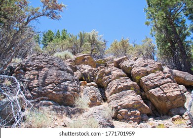 Rock Formation In Toiyabe National Forest On Mount Rose In Nevada