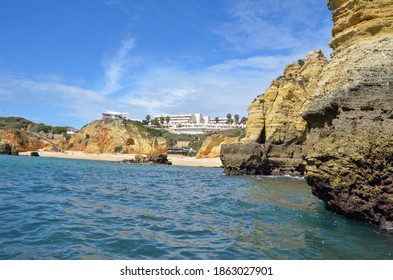 
Rock Formations In The Algarve. Elephant Rock Drinking