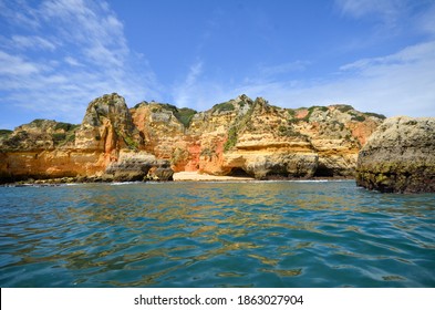 
Rock Formations In The Algarve. Elephant Rock Drinking