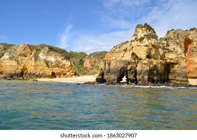 
Rock Formations In The Algarve. Elephant Rock Drinking