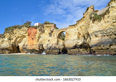 
Rock Formations In The Algarve. Elephant Rock Drinking