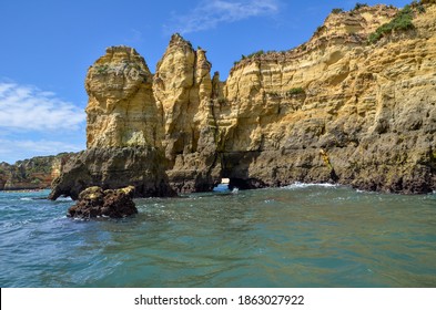 
Rock Formations In The Algarve. Elephant Rock Drinking