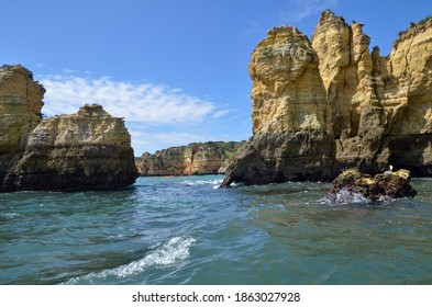 
Rock Formations In The Algarve. Elephant Rock Drinking