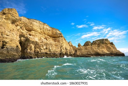 
Rock Formations In The Algarve. Elephant Rock Drinking