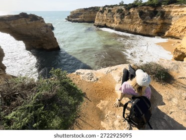 rock formations beach ocean cliffs erosion walk hike explore travel