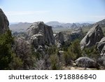 Rock formations at City of Rocks National Reserve in Idaho	