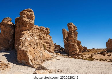 rock formations in the desert in Bolivia - Powered by Shutterstock