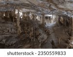 Rock formations inside of the Lehman Caves in Great Basin National Park, Nevada