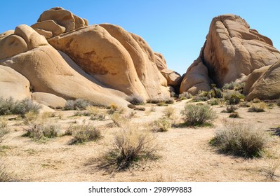 Rock Formations At Joshua Tree National Park