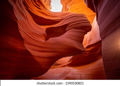 Rock formations on Lower Antelope Canyon, Arizona, USA