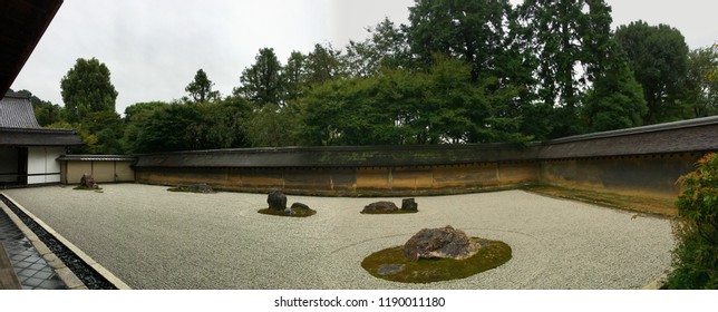 Rock Garden At Ryoanji Temple, Kyoto