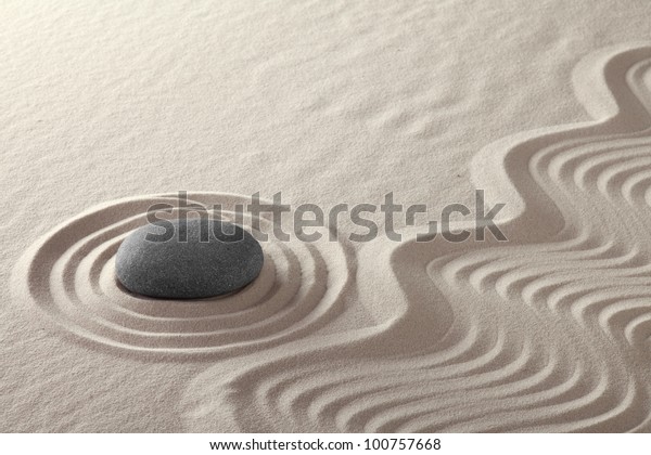 Rock Garden Zen Buddhism Tation Stone Stock Photo Edit Now