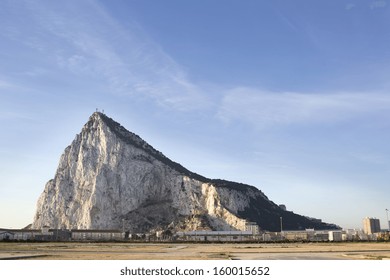 The Rock Of Gibraltar In The Early Morning