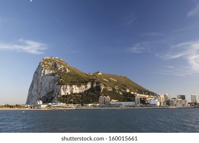 The Rock Of Gibraltar In The Late Afternoon