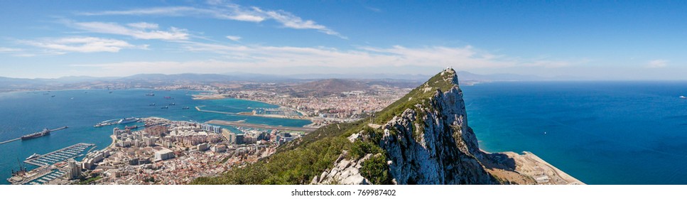 Rock of Gibraltar - panoramic view - Shutterstock ID 769987402