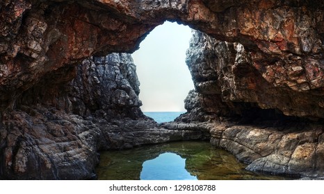 Rock Hole In Lokrum Island